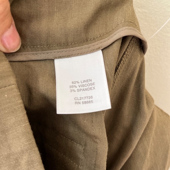 Classiques Entier Sz 2 Trousers Pants Tapered Leg High Rise Pockets Belted - Picture 7 of 9